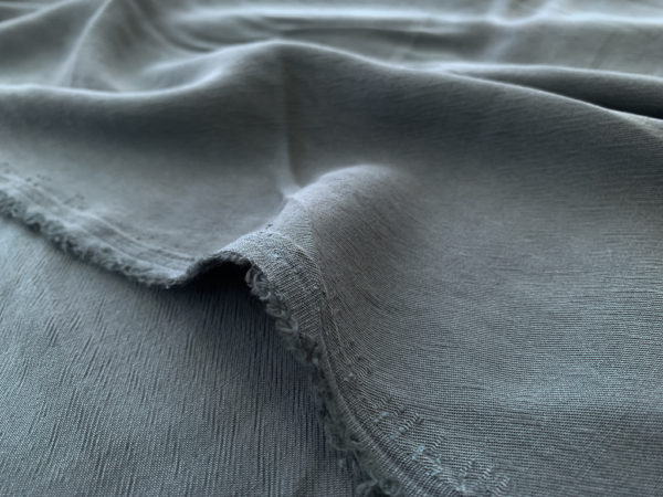 Sueded Tencel/Viscose Crepe - Slate