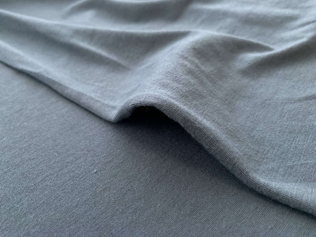 Cotton/Modal Jersey - Steel - Stonemountain & Daughter Fabrics