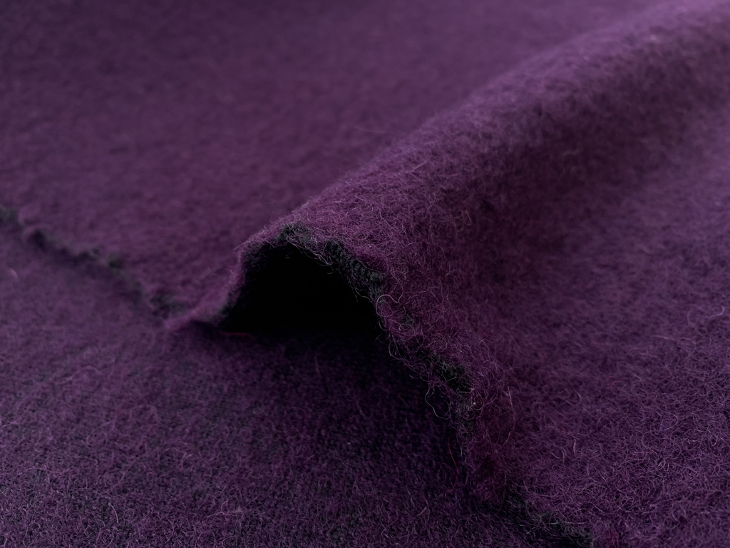 Designer Deadstock - Boiled Wool – Purple - Stonemountain & Daughter ...