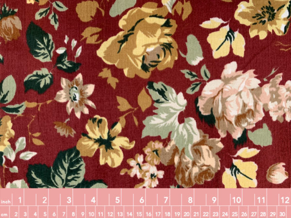 Lady McElroy - Chatsworth House Cotton/Rayon/Spandex Corduroy - Rouge