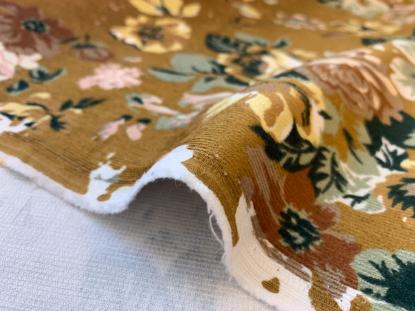 Lady McElroy - Chatsworth House Cotton/Rayon/Spandex Corduroy - Old Gold