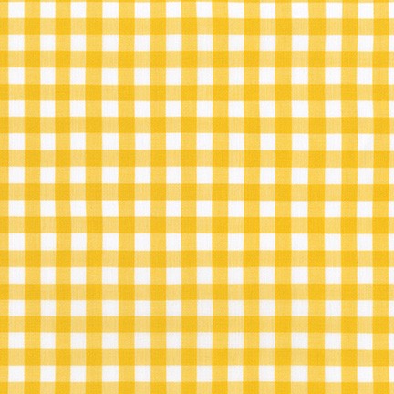 Kitchen Window Wovens - Yarn Dyed Cotton - Small Gingham - Grellow