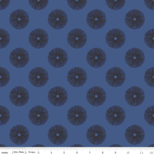Quilting Cotton - Water Mark – Shelly – Blue