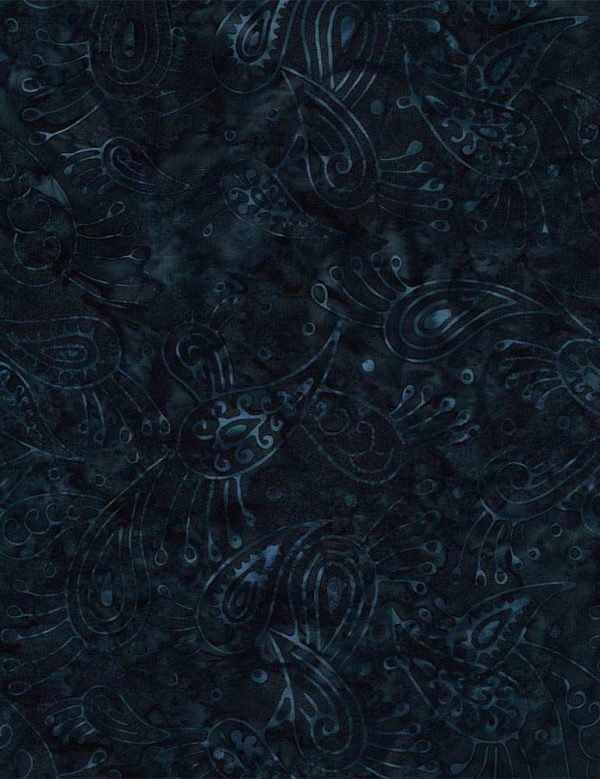 Cotton Batik - Raindrop - Midnight