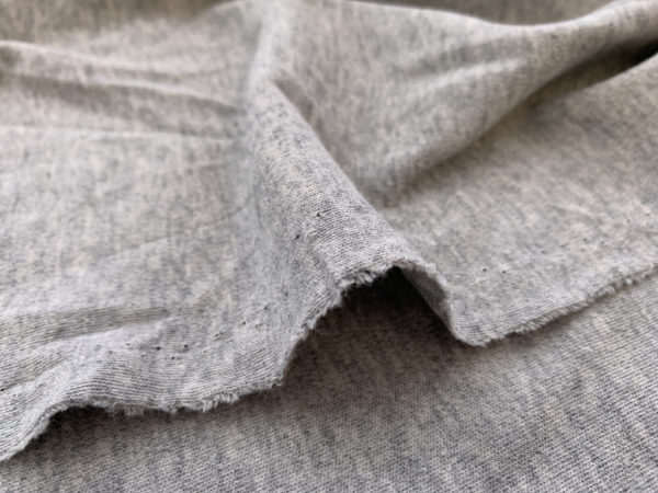 Organic Cotton Interlock - Light Heathered Grey