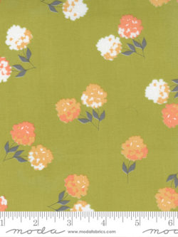 Quilting Cotton - Cozy Up – Clover Floral – Moss