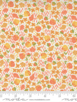 Quilting Cotton - Cozy Up – Ditsy Autumn Floral – Cinnamon