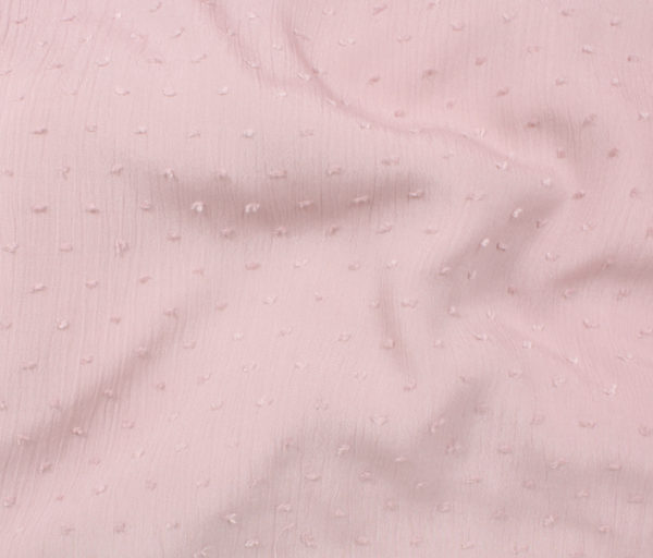 Viscose Swiss Dot - Dried Rose