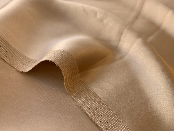 Designer Deadstock – Silk Charmeuse – Sand