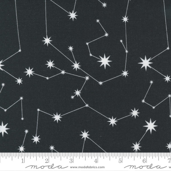 Quilting Cotton - Nocturnal - Constellation - Black