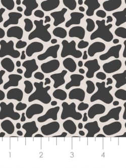 Quilting Cotton - Hey Cowboy - Cowhide - Black