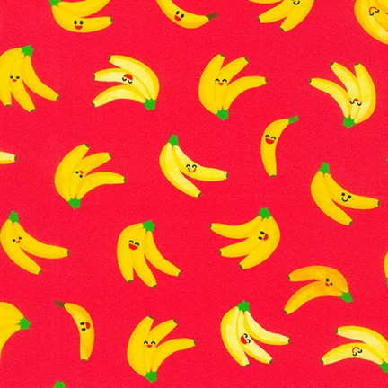 Quilting Cotton - Farm to Table - Bananas - Red - Stonemountain ...