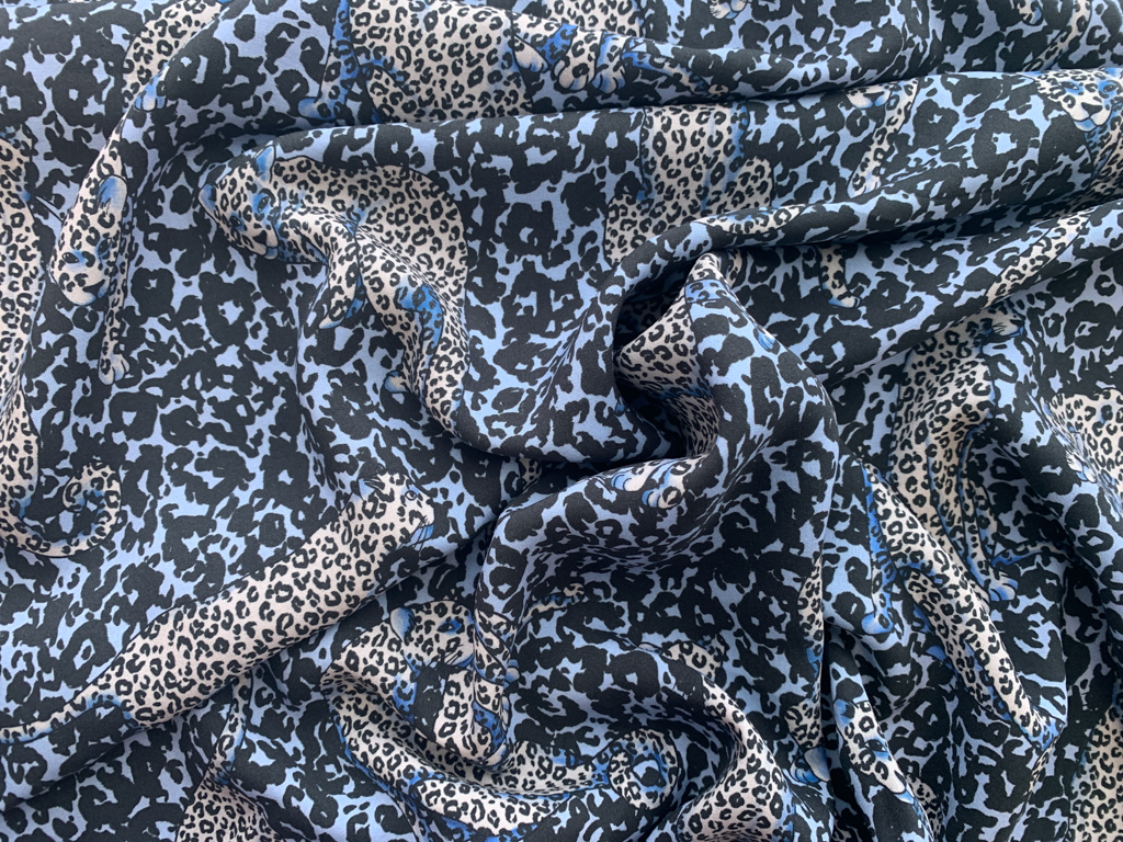 Blue, Black, Viscose