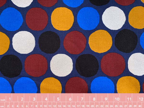 Japanese Cotton/Linen Canvas - Primary Spots