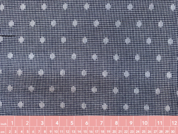 Japanese Yarn Dyed Cotton Jacquard - Blue Spot