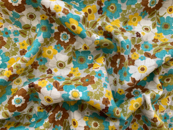 Japanese Cotton Dobby - 70s Floral