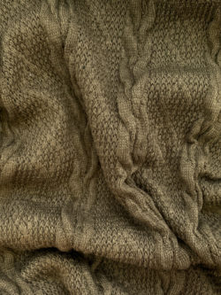 Chunky Rayon/Acrylic Cable Knit - Olive