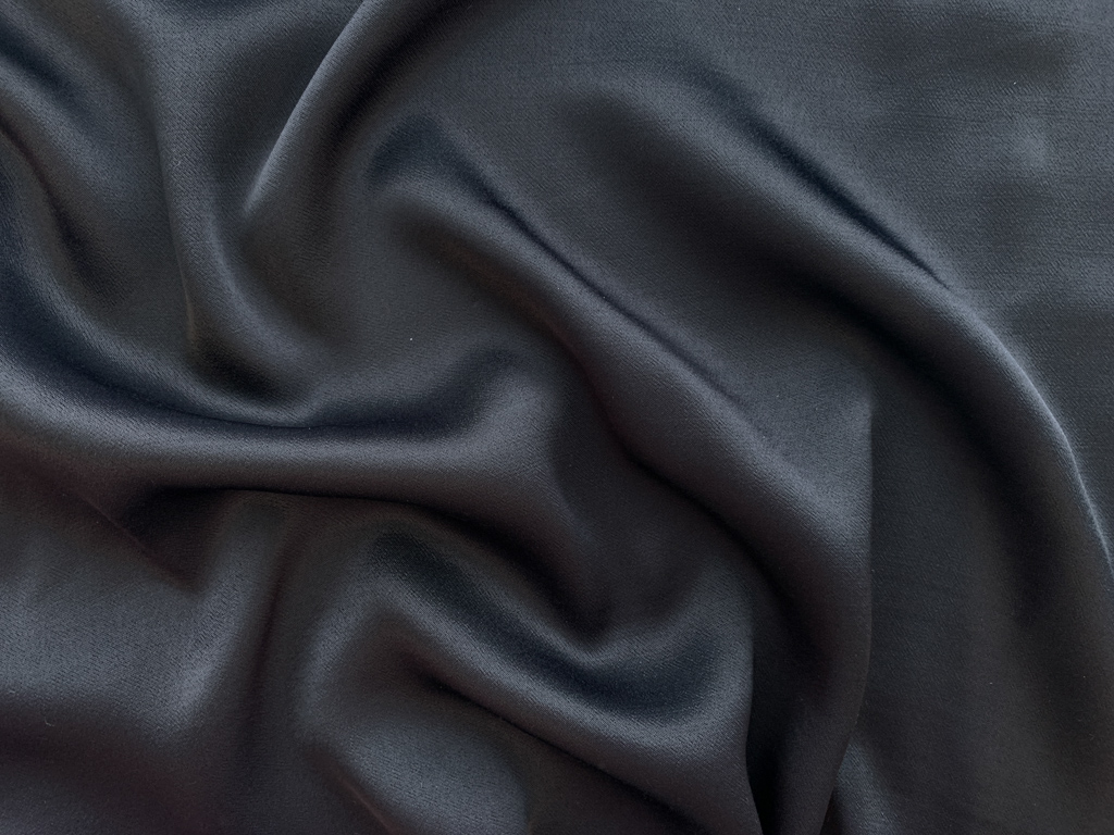 Viscose/Rayon Satin - Black - Stonemountain & Daughter Fabrics