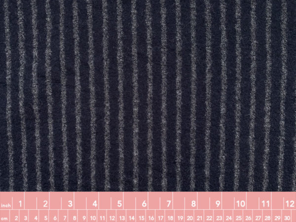 Designer Deadstock - Wool Stripe - Navy