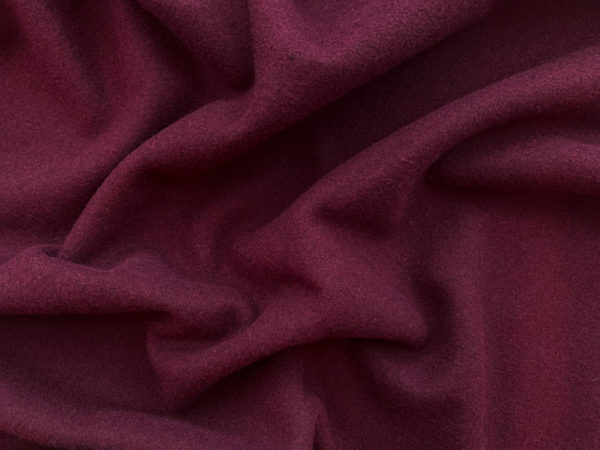 Designer Deadstock - Wool Coating - Burgundy