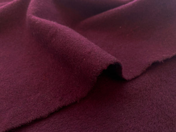 Designer Deadstock - Wool Coating - Burgundy