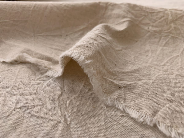 Japanese Cotton/Linen Crinkle Canvas - Natural