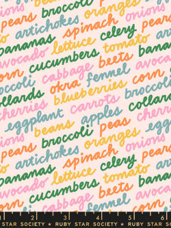 Quilting Cotton - Food Group – Eat Your Words – Multi