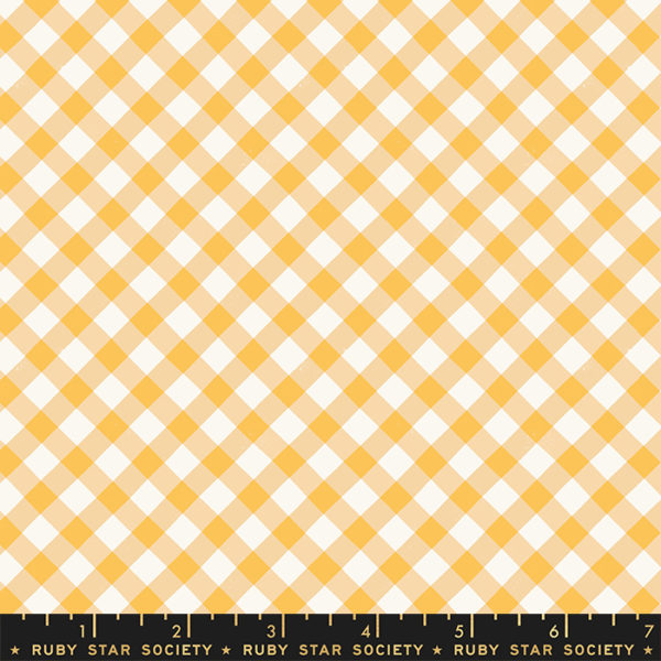 Quilting Cotton - Food Group – Wiggly Gingham – Butternut