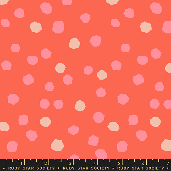 Quilting Cotton - First Light – Polka Dots – Tangerine Dream