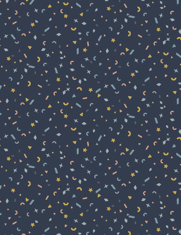 Quilting Cotton - Stardust Shapes – Midnight