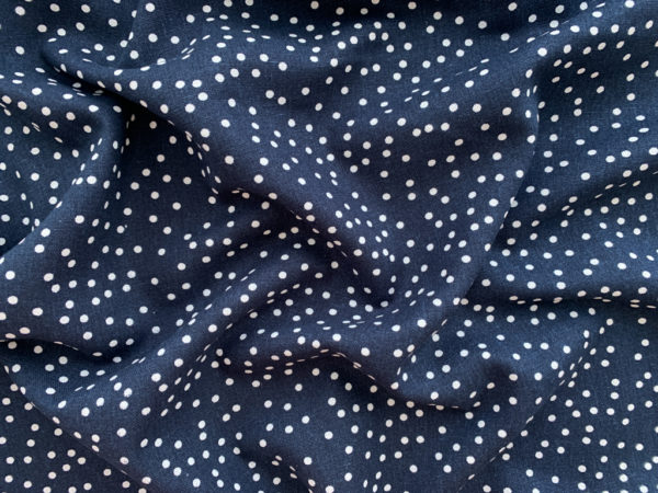 Printed Rayon/Linen - Confetti - Navy