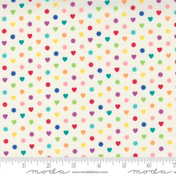 Quilting Cotton - Live Lily – I Heart Flowers – Sugar