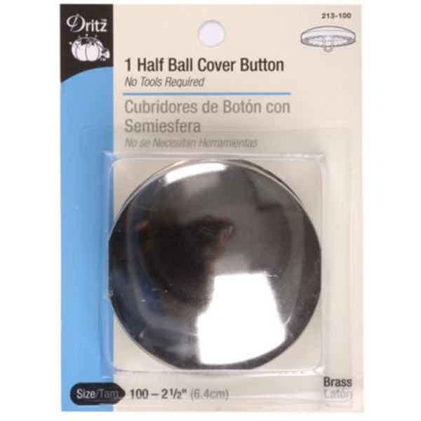 Half Ball Cover Buttons 2 1/2"