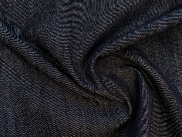 Designer Deadstock - Cotton/Spandex Denim - Deep Indigo