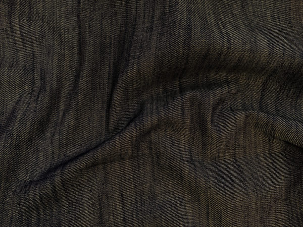 Designer Deadstock - Cotton/Spandex Denim - Indigo/Tan