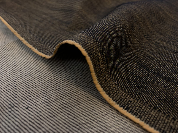 Designer Deadstock - Cotton/Spandex Denim - Indigo/Tan