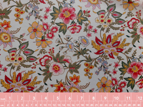 Designer Deadstock - Silk Chiffon - Edwardian Floral