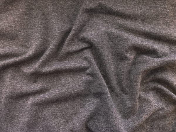 Designer Deadstock - Cotton/Rayon Knit - Dark Grey