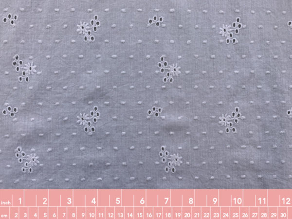 Designer Deadstock - Swiss Dot Cotton Eyelet