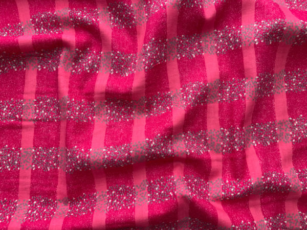 Japanese Cotton Double Gauze – Echino - Pink Plaid