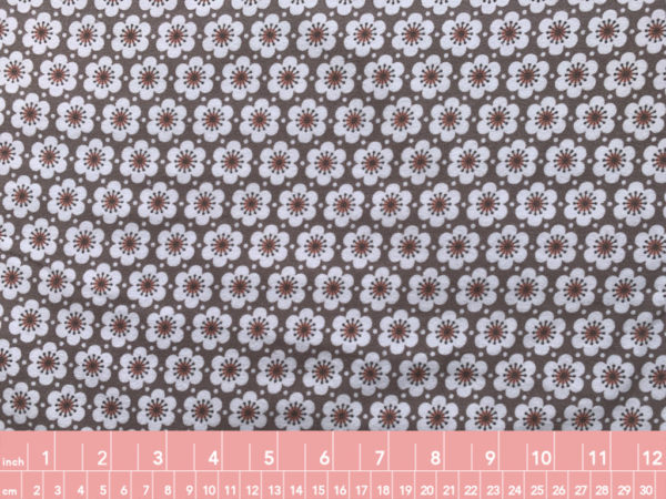 Cotton Flannel - Fleurie - Taupe