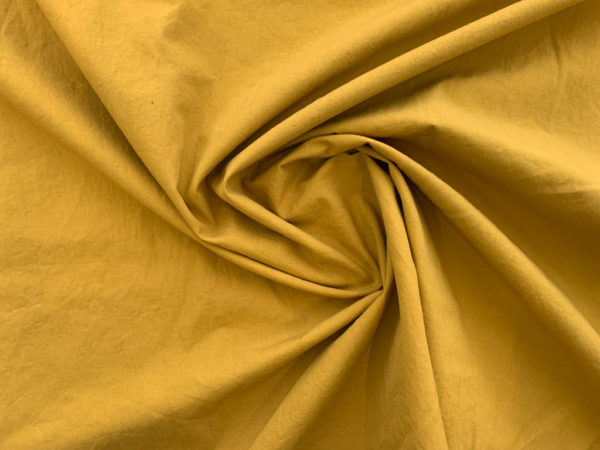 Washed Cotton Poplin – Dark Mustard