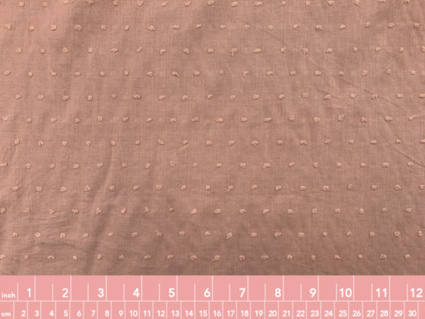 Designer Deadstock - Cotton Clip Dot - Cantaloupe