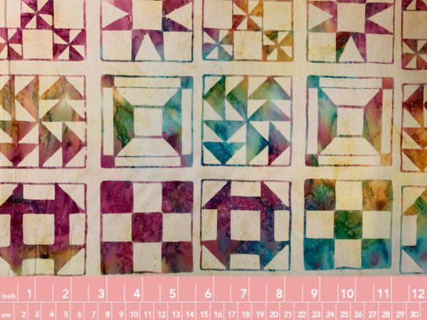 Cotton Batik - Quilt Blocks - Rainbow