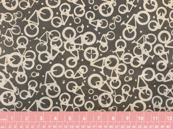 Cotton Batik - Ride On - Grey