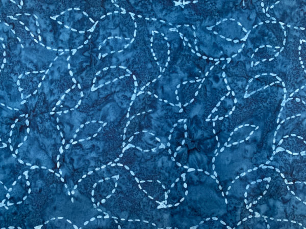 Hoffman Bali Cotton Batiks - Waves - Blue