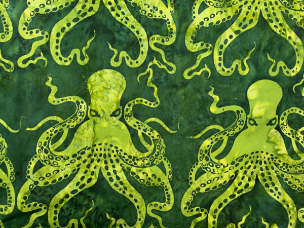 Island Batik - Octopus - Green