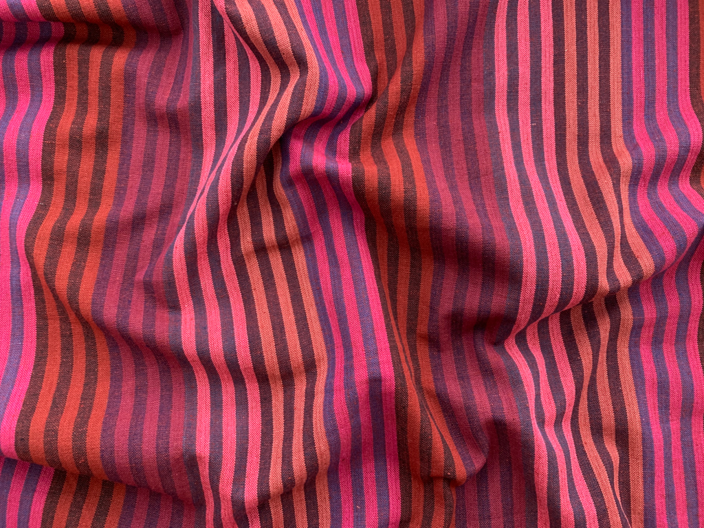 Cabana Stripe Cotton in Wine