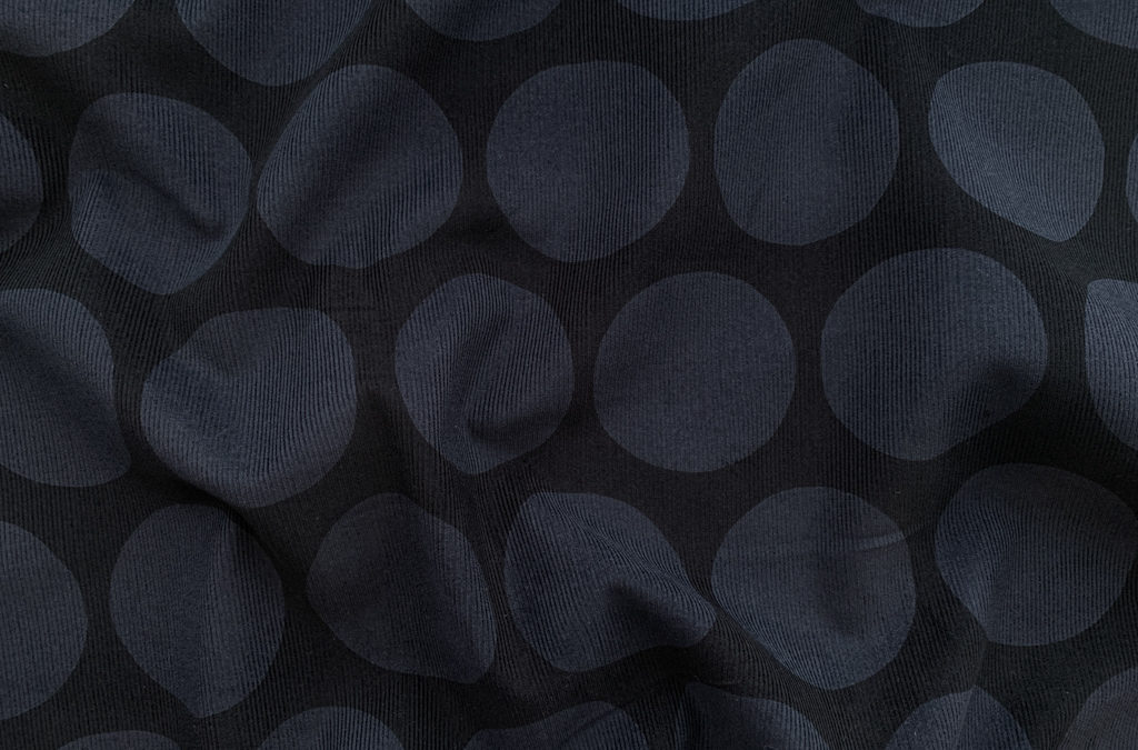 Hokkoh – Pinwale Cotton Corduroy – Large Dots – Grey