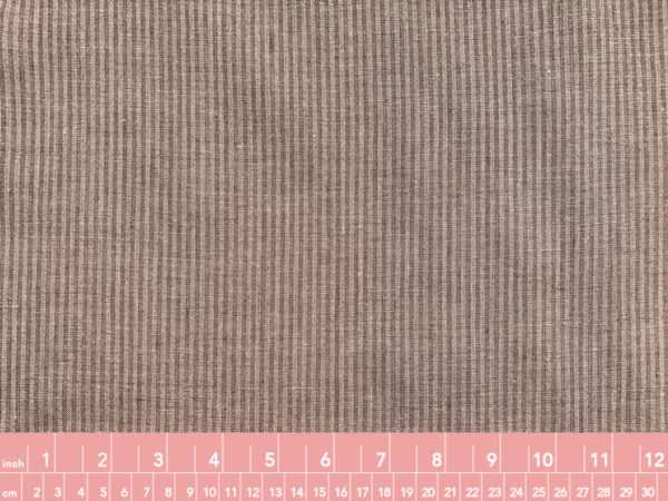 Yarn Dyed Linen - Stripe - Brown/Tan